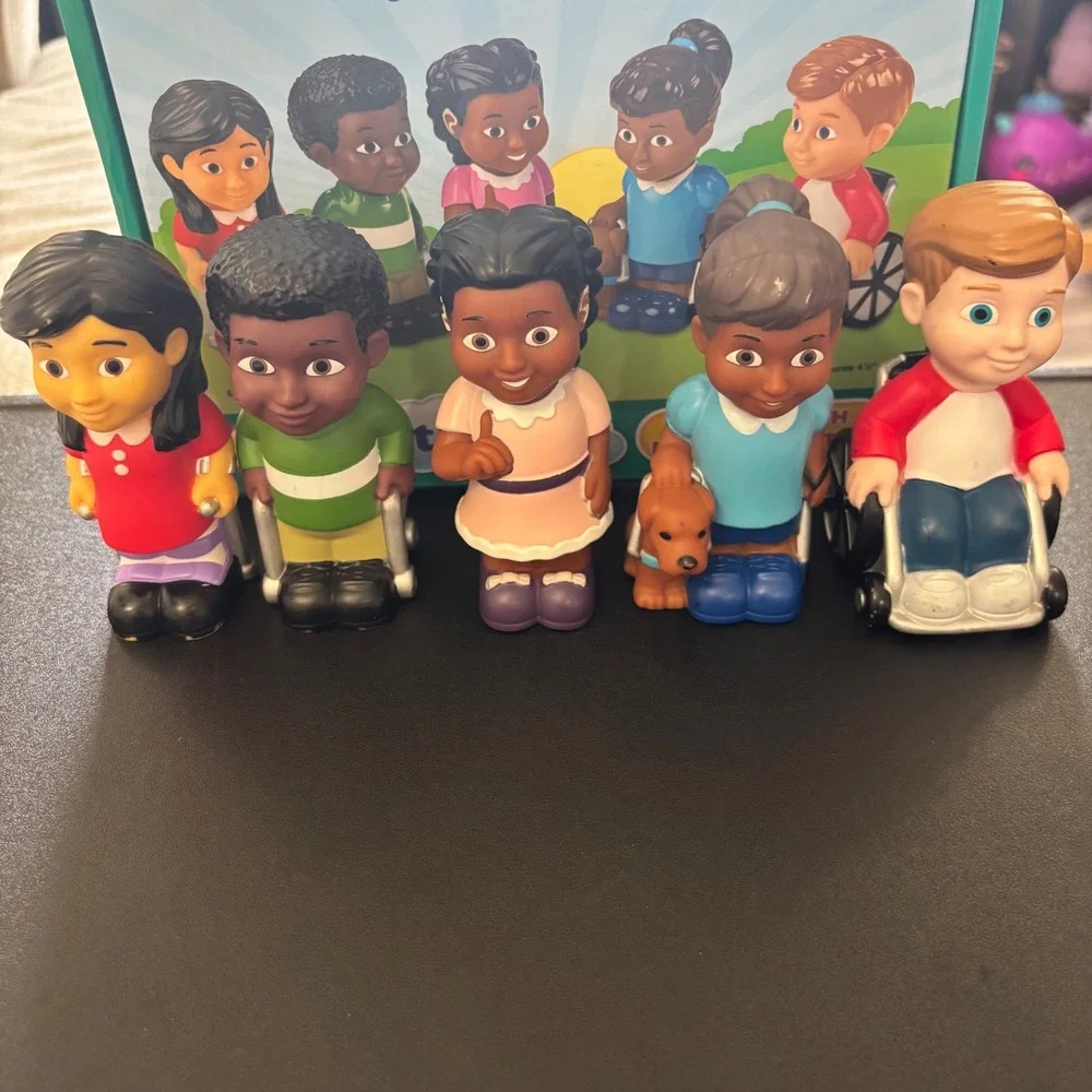 5 pc Lakeshore Learning Children W/Differing Abilities Figures Toys Soft D1-5
